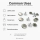 33.5 Pin Rivet 9.5 mm Stainless Steel Cap Aluminum Pin for Leather Fabric Canvas