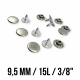 Rivet 9.5 mm Stainless Steel ERPER095P