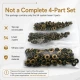 Antik Sarı Renk Paslanmaz 54 Sistem Alt 3 Parça 100 Adet/Paket, Black Nikel Renk Paslanmaz Metal Parça Grubu