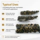 Antik Sarı Renk Paslanmaz 54 Sistem Alt 3 Parça 100 Adet/Paket, Black Nikel Renk Paslanmaz Metal Parça Grubu