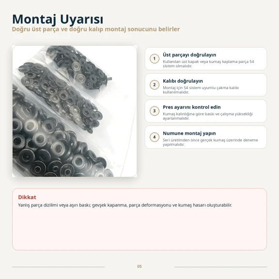 Black Nikel Renk Paslanmaz 54 Sistem Çıtçıt Düğme, 3 Parça, 100 Adet/Paket, Tekstil ve Aksesuar Kullanımı için Uygun