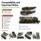 Antik Sarı Renk Pirinç 54 Sistem Alt 3 Parça 100 Adet/Paket, siyah oksit pirinç malzeme ile üretilmiş, çanta, mont ve