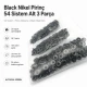 Black Nikel Renk Pirinç 54 Sistem Alt 3 Parça 100 Adet/Paket - Çıtçıt Düğme Aksesuarı