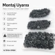 Black Nikel Renk Pirinç 54 Sistem Alt 3 Parça 100 Adet/Paket - Çıtçıt Düğme Aksesuarı