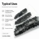 Black Nikel Renk Pirinç 54 Sistem Alt 3 Parça 100 Adet/Paket - Çıtçıt Düğme Aksesuarı