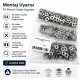 Nikel Renk Pirinç 54 Sistem Alt 3 Parça 100 Adet/Paket, montaj için uygun nikel renk saç metal parçalar