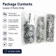 Nikel Renk Pirinç 54 Sistem Alt 3 Parça 100 Adet/Paket, montaj için uygun nikel renk saç metal parçalar
