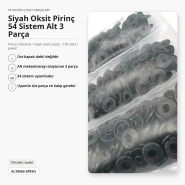 Black Oxide Color Brass 54 System Lower 3 Parts, 100 pcs/Pack ALT0054-3PRSO