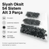 Siyah Oksit Renk Paslanmaz 54 Sistem Alt 3 Parça 100 Adet/Paket ALT0054-3PSO