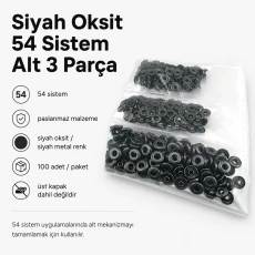 Black Oxide Color Stainless 54 System Lower 3 Parts, 100 pcs/Pack ALT0054-3PSO