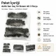 Antique Brass Color Sheet Metal 54 System Lower 3 Parts, 144 pcs/Pack, used for snap fastener applications in textiles and