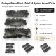 Antique Brass Color Sheet Metal 54 System Lower 3 Parts, 144 pcs/Pack, used for snap fastener applications in textiles and