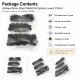Antique Brass Color Sheet Metal 54 System Lower 3 Parts, 144 pcs/Pack, used for snap fastener applications in textiles and