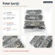 Black Nikel Renk Saç 54 Sistem Alt 3 Parça 144 Adet/Paket, Çıtçıt Düğme Aksesuarı