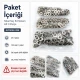 Nikel Renk Saç 54 Sistem Alt 3 Parça 144 Adet/Paket ALT0054-3SN, black nikel metal malzeme ile üretilmiş, 54 sistem çıtçıt