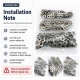 Nikel Renk Saç 54 Sistem Alt 3 Parça 144 Adet/Paket ALT0054-3SN, black nikel metal malzeme ile üretilmiş, 54 sistem çıtçıt