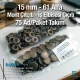 Alfa Çıtçıt Düğme 15 mm Antik Sarı Paslanmaz Çelik Çıtçıt Düğme 75 Adet/Paket C0001PPKANT