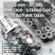Alfa Çıtçıt Düğme 15 mm Black Nikel - Füme Paslanmaz Çelik Çıtçıt Düğme 75 Adet/Paket C0001PPKBNLK