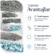 Pastel Blue Painted Stainless Capped Baby Snap Fastener 9.5 mm / 0.37 in, 250 Sets/Pack