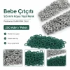 Bebe Çıtçıtı 9,5 mm Koyu Yeşil Renk Paslanmaz Delikli Klikıt Çıtçıt 250 Adet/Pk C0095DPPKKYSL