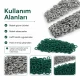 Bebe Çıtçıtı 9,5 mm Koyu Yeşil Renk Paslanmaz Delikli Klikıt Çıtçıt 250 Adet/Pk - Tekstil ve Aksesuar Kullanımı için Uygun