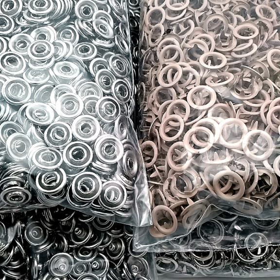 Bebe Çıtçıtı 9,5 mm Sütlü Kahve Renk Paslanmaz Delikli Klikıt Çıtçıt 250 Adet/Pk C0095DPPKMilkCoffe