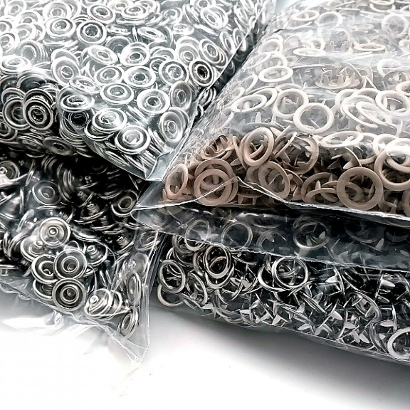 Bebe Çıtçıtı 9,5 mm Sütlü Kahve Renk Paslanmaz Delikli Klikıt Çıtçıt 250 Adet/Pk C0095DPPKMilkCoffe