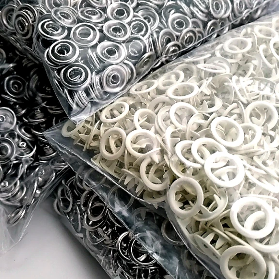 Bebe Çıtçıtı 9,5 mm Şampanya Renk Paslanmaz Delikli Klikıt Çıtçıt 250 Adet/Pk C0095DPPKSmpy