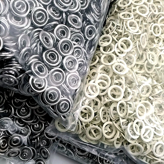 Bebe Çıtçıtı 9,5 mm Şampanya Renk Paslanmaz Delikli Klikıt Çıtçıt 250 Adet/Pk C0095DPPKSmpy