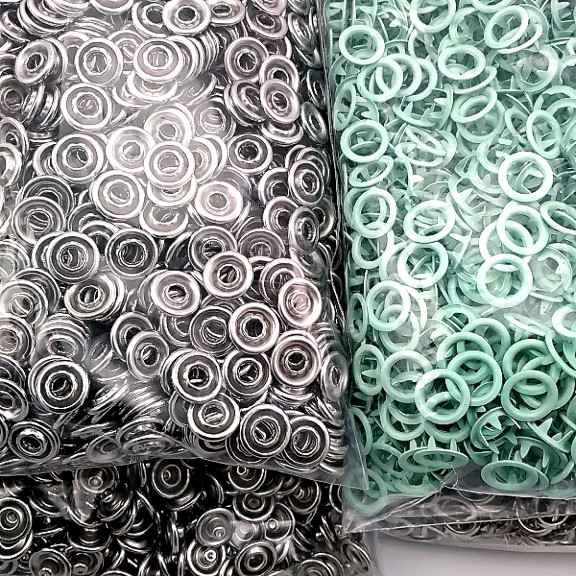 Bebe Çıtçıtı 9,5 mm Soft Yeşil Renk Paslanmaz Delikli Klikıt Çıtçıt 250 Adet/Pk C0095DPPKSoftYsl