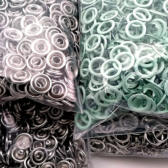 Bebe Çıtçıtı 9,5 mm Soft Yeşil Renk Paslanmaz Delikli Klikıt Çıtçıt 250 Adet/Pk C0095DPPKSoftYsl