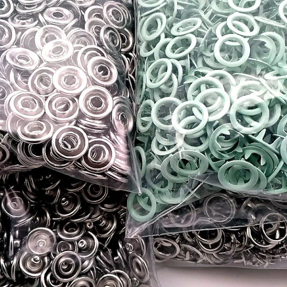 Bebe Çıtçıtı 9,5 mm Soft Yeşil Renk Paslanmaz Delikli Klikıt Çıtçıt 250 Adet/Pk C0095DPPKSoftYsl