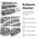 9,5 mm kapaklı bebek çıtçıt gri boyalı paslanmaz metal, 250 adet paket içeriği ile çocuk giyimde kullanıma uygun