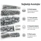 9,5 mm kapaklı bebek çıtçıt gri boyalı paslanmaz metal, 250 adet paket içeriği ile çocuk giyimde kullanıma uygun