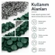 9,5 mm kapaklı bebek çıtçıt koyu yeşil boyalı paslanmaz metal, 250 adet paket