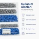 9,5 mm kapaklı bebek çıtçıt saks mavi boyalı paslanmaz, 250 adet paket, çocuk giyimde kullanım için ideal