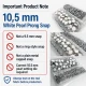 Beyaz Sedefli Klikıt Çıtçıt 10,5 mm Paslanmaz 100 Adet/Paket - Estetik ve dayanıklı tekstil aksesuarı