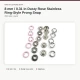 8 mm / 0.31 in Dusty Rose Stainless Ring-Style Prong Snap Fasteners for babywear and light garments