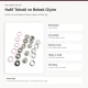 8 mm / 0.31 in Dusty Rose Stainless Ring-Style Prong Snap Fasteners for babywear and light garments