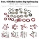 8 mm Kırmızı Renk Delikli Klikıt Bebe Çıtçıtı Paslanmaz 250 Adet/Paket - Tekstil ve Hobi Kullanımı için İdeal