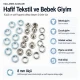 8 mm Açık Mavi Renk Delikli Klikıt Bebe Çıtçıtı Paslanmaz 250 Adet/Paket