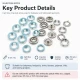 8 mm Açık Mavi Renk Delikli Klikıt Bebe Çıtçıtı Paslanmaz 250 Adet/Paket
