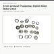 8 mm Antrasit Renk Delikli Klikıt Bebe Çıtçıtı Paslanmaz 250 Adet/Paket