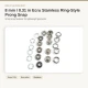 8 mm Ekru Renk Delikli Klikıt Bebe Çıtçıtı Paslanmaz 250 Adet/Paket
