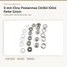 8 mm Ekru Renk Delikli Klikıt Bebe Çıtçıtı Paslanmaz 250 Adet/Paket ERBCLK0008PE