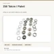 8 mm Ekru Renk Delikli Klikıt Bebe Çıtçıtı Paslanmaz 250 Adet/Paket