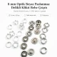 8 mm Optik Beyaz Renk Delikli Klikıt Bebe Çıtçıtı Paslanmaz 250 Adet/Paket