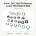 8 mm / 0.31 in Soft Green Stainless Ring-Style Prong Snap Fasteners, 250 Sets/Pack ERBCLK0008SY