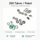 8 mm / 0.31 in Soft Green Stainless Ring-Style Prong Snap Fasteners for babywear, bodysuits, and light garment projects