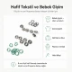8 mm / 0.31 in Soft Green Stainless Ring-Style Prong Snap Fasteners for babywear, bodysuits, and light garment projects
